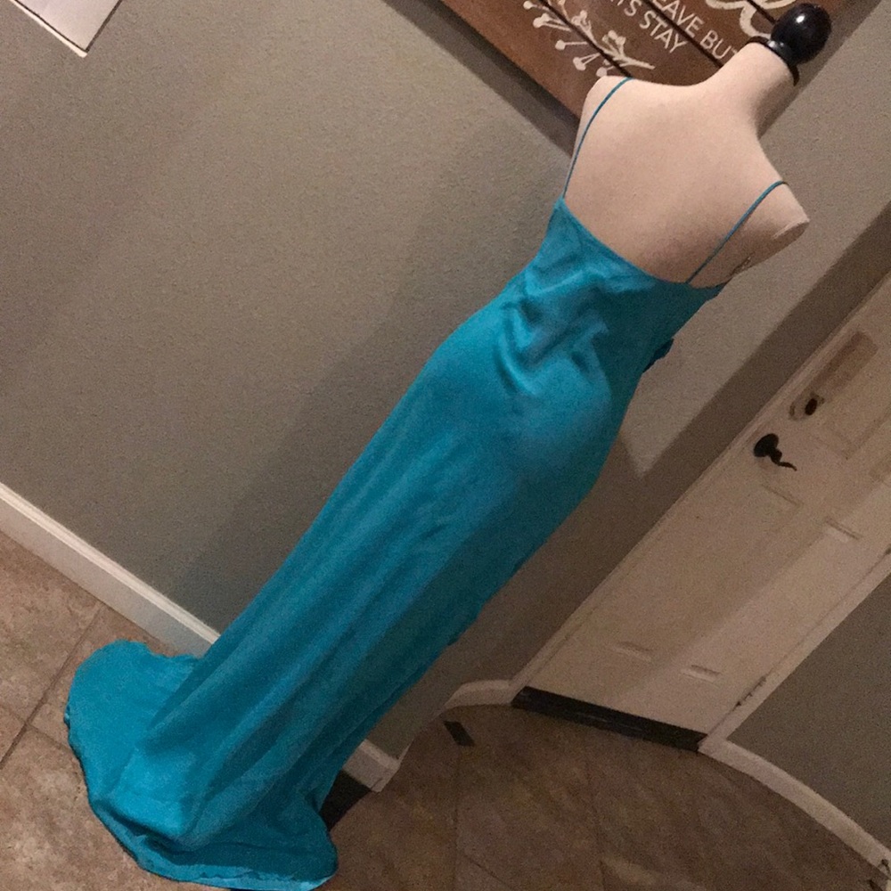 Laundry Aqua Flower Gown - Picture 4 of 5